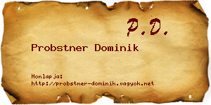 Probstner Dominik névjegykártya